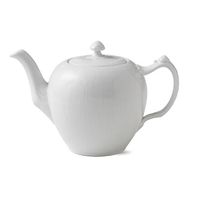 Royal Copenhagen Hvid Riflet tekande 1 liter