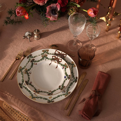 Royal Copenhagen Stjerne Riflet Jul tallerken 19 cm