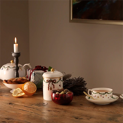 Royal Copenhagen Stjerne Riflet Jul tallerken 19 cm