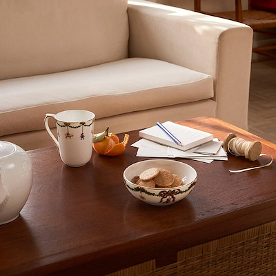 Royal Copenhagen Stjerne Riflet krus 33 cl 2 stk.