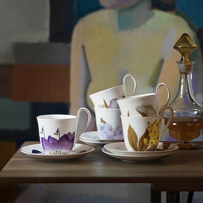 Royal Copenhagen Flora kop og underkop Stedmoder 27 cl