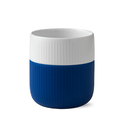 Royal Copenhagen Riflet Contrast krus mørkeblå 35 cl
