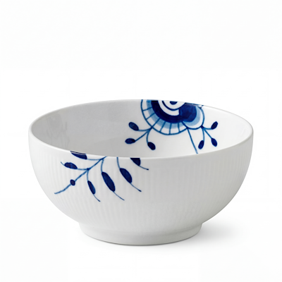 Royal Copenhagen Blå Mega Riflet skål 110 cl