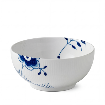 Royal Copenhagen Blå Mega Riflet skål 110 cl