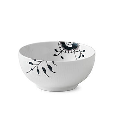 Royal Copenhagen Sort Mega Riflet skål 110 cl