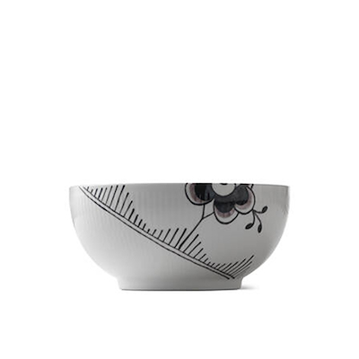 Royal Copenhagen Sort Mega Riflet skål 110 cl