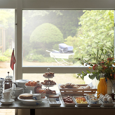 Royal Copenhagen Blå Mega Riflet etagere H 35 cm