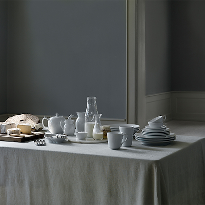 Royal Copenhagen Hvid Riflet krus hvid 28 cl 2-pak