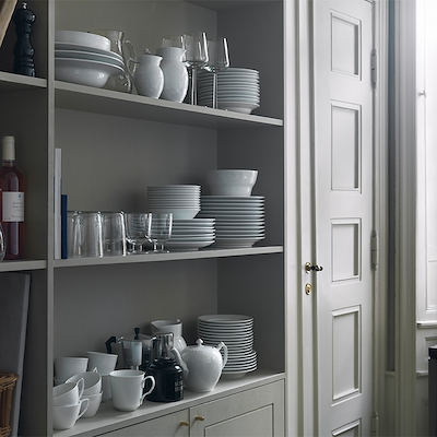 Royal Copenhagen Hvid Riflet krus hvid 28 cl 2-pak