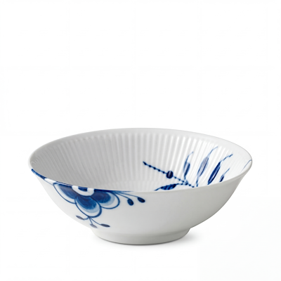 Royal Copenhagen Blå Mega Riflet skål 35 cl