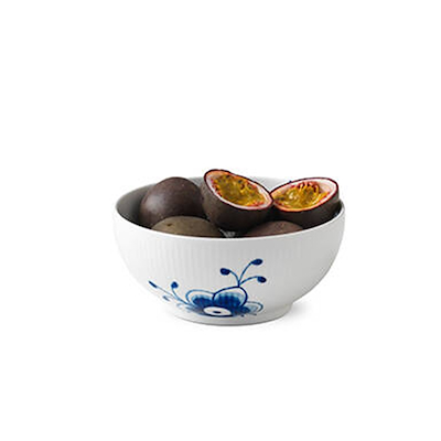 Royal Copenhagen Blå Mega Riflet skål 73 cl