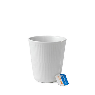 Royal Copenhagen Hvid Riflet termokop 29 cl