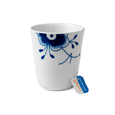 Royal Copenhagen Blå Mega Riflet termokop 29 cl