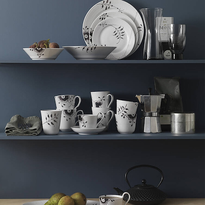 Royal Copenhagen sort Mega Riflet termokrus sort 29 cl