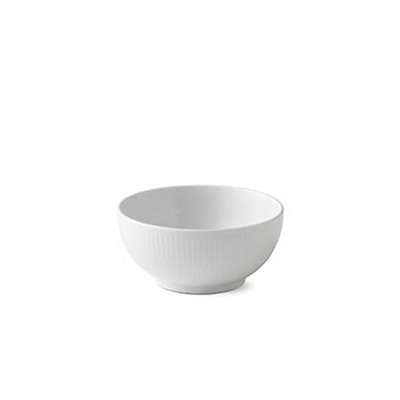 Royal Copenhagen Hvid Riflet skål 47 cl