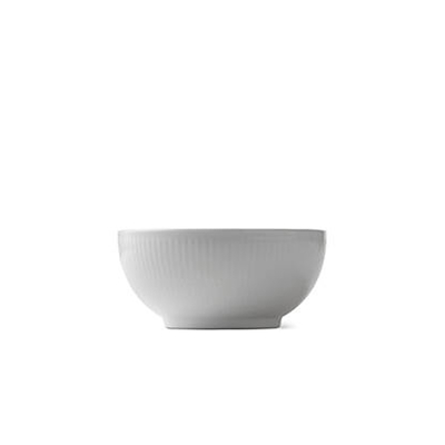 Royal Copenhagen Hvid Riflet skål 47 cl