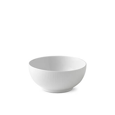 Royal Copenhagen Hvid Riflet skål 73 cl