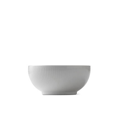 Royal Copenhagen Hvid Riflet skål 73 cl