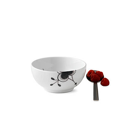 Royal Copenhagen Sort Mega Riflet Skål 47 cl
