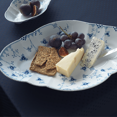 Royal Copenhagen Blå Elements fad 38,5 cm