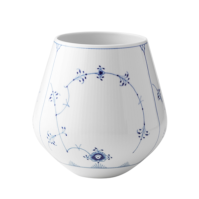 Royal Copenhagen Musselmalet Riflet vase 20,5 cm
