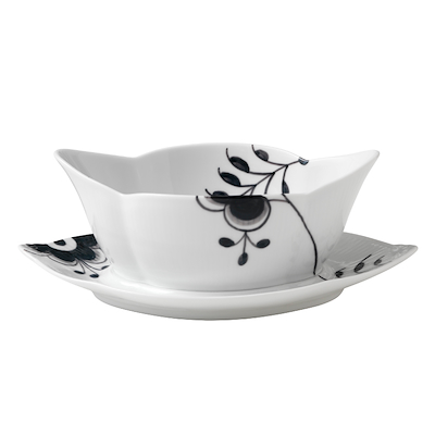 Royal Copenhagen Sort Mega Riflet sauceskål 55 cl