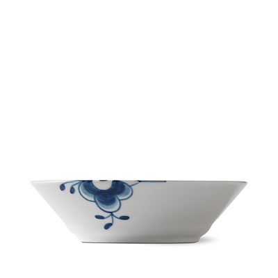 Royal Copenhagen Blå Mega Riflet dyb tallerken 17 cm
