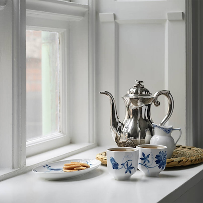 Royal Copenhagen Blå Mega Riflet ovalt fad 23 cm