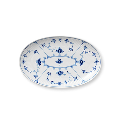 Royal Copenhagen Musselmalet Riflet asiet 23,5 cm