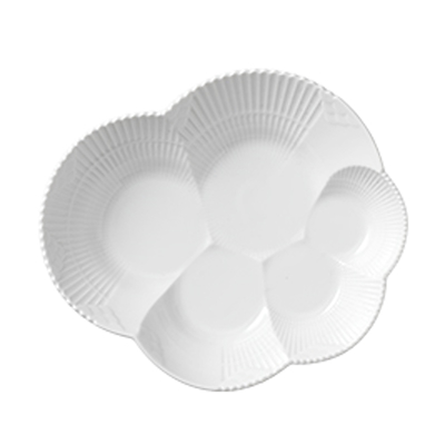 Royal Copenhagen Hvid Elements fad 19 cm
