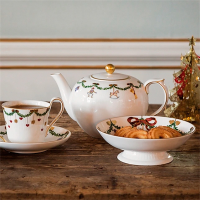 Royal Copenhagen Stjerne Riflet Jul tekande