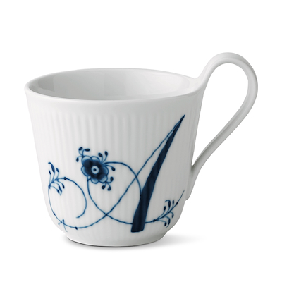 Royal Copenhagen Alfabet krus A blå 33 cl