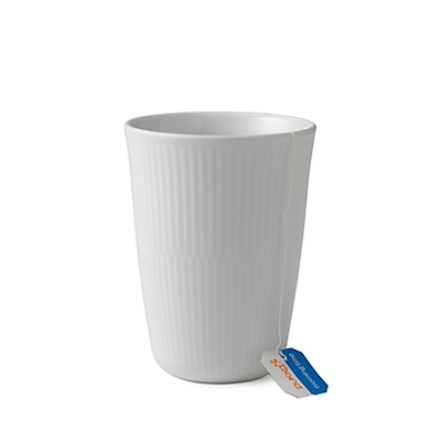 Royal Copenhagen Hvid Riflet termokop 39 cl