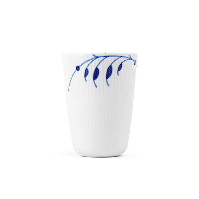Royal Copenhagen Blå Mega Riflet termokop 39 cl