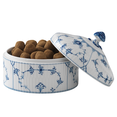 Royal Copenhagen Musselmalet Riflet bonbonniere 54 cl