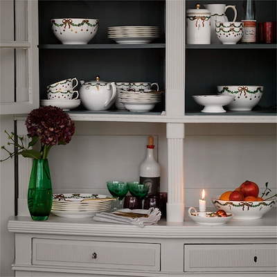 Royal Copenhagen Stjerne Riflet Jul kop med underkop 32 cl