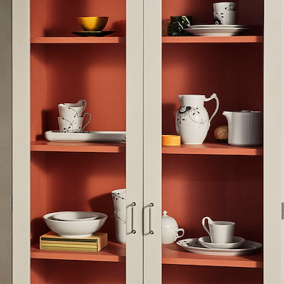 Royal Copenhagen Hvid Riflet tekande 0,75 liter