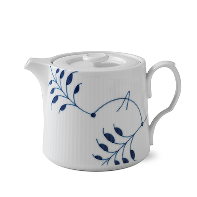 Royal Copenhagen Blå Mega Riflet tekande 75 cl