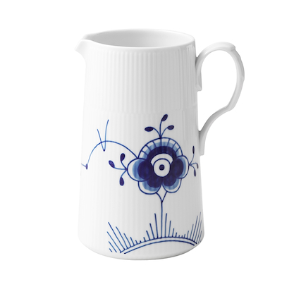 Royal Copenhagen Blå Mega Riflet kande blå 1,5 liter