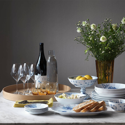 Royal Copenhagen Blomst tallerken Snebold 15 cm