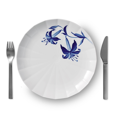 Royal Copenhagen Blomst tallerken Lilje 27 cm