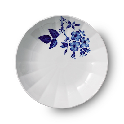 Royal Copenhagen Blomst dyb tallerken Rose 24 cm