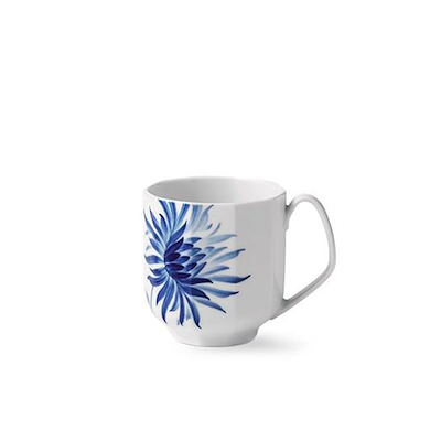 Royal Copenhagen Blomst krus Dahlia blå 33 cl