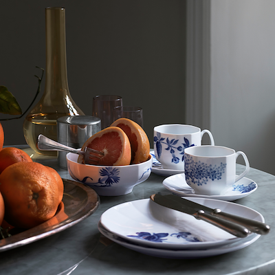 Royal Copenhagen Blomst kop med underkop Syren 22 cl