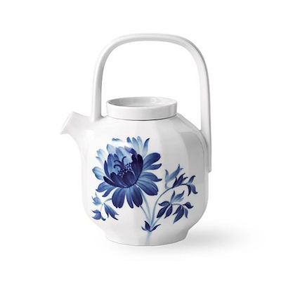 Royal Copenhagen Blomst tekande Træpeon blå 1 liter