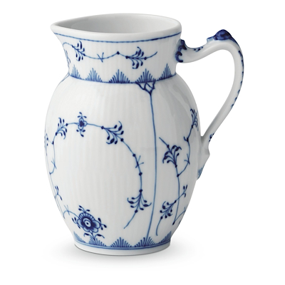 Royal Copenhagen Musselmalet Riflet kande 38 cl