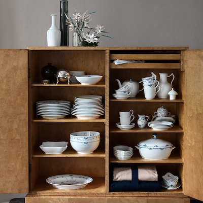 Royal Copenhagen History Mix & Match højhankskrus blå/hvid/grå 33 cl