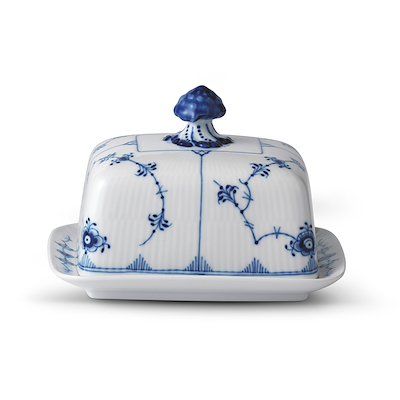Royal Copenhagen Musselmalet Riflet smørskål