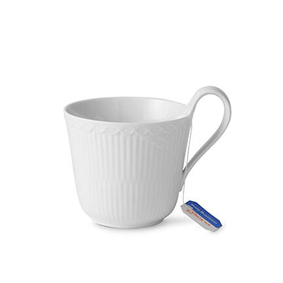 Royal Copenhagen Hvid Halvblonde kop hvid 33 cl