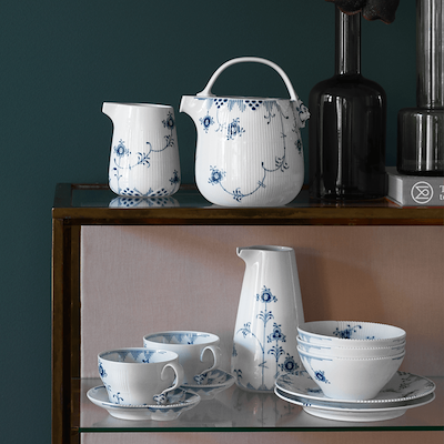 Royal Copenhagen Blå Elements kop og underkop 26 cl